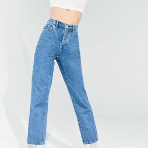 Pac Sun High Waisted Straight Leg Jeans size:25